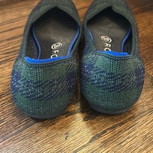 Rothy's The Flat Forest Tartan Round Toe Plaid Flat 8.5